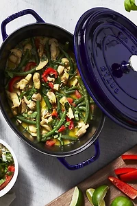 Staub Cast Iron Oval 5.75-quart Cocotte Dutch Oven Made France