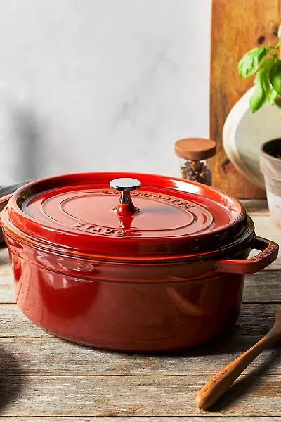 Staub Cast Iron Oval 5.75-quart Cocotte Dutch Oven Made France