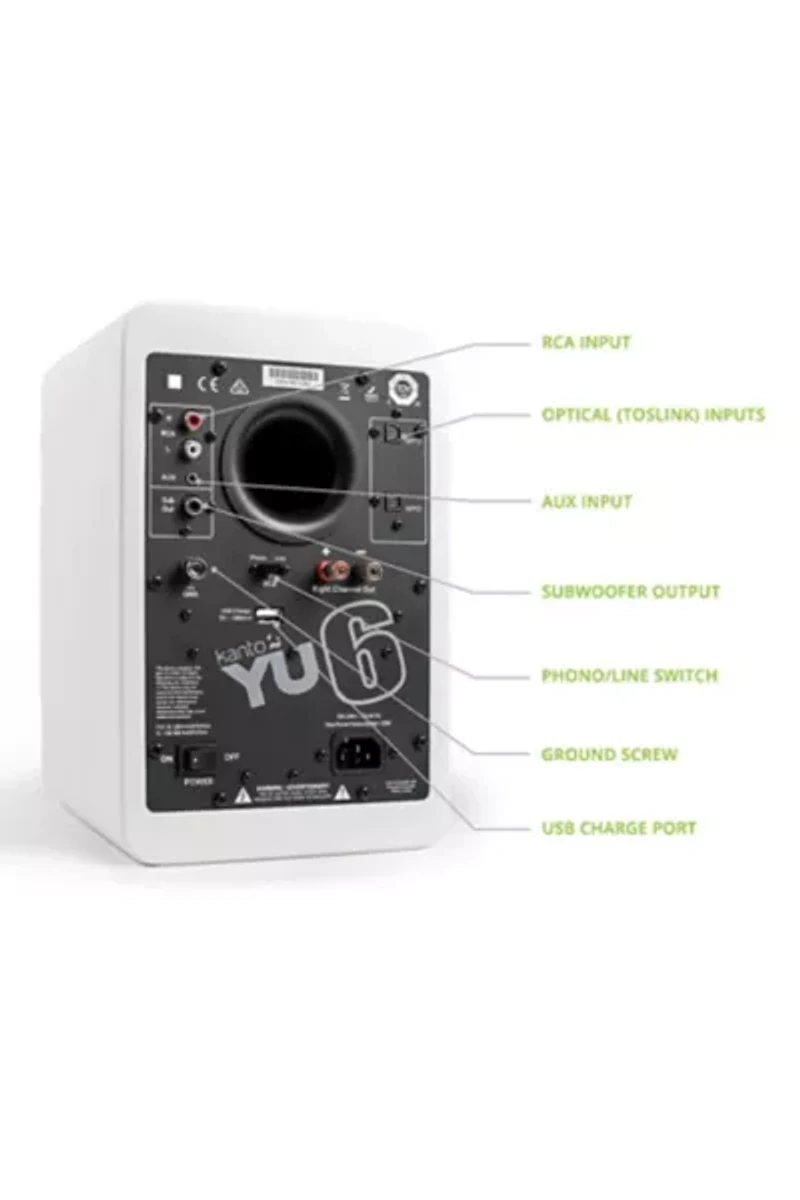 Kanto YU6 Powered Bluetooth Bookshelf Speaker Set