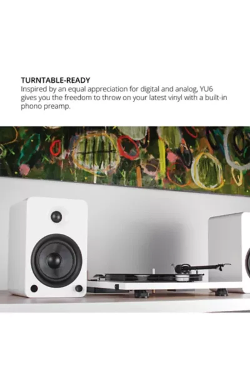 Kanto YU6 Powered Bluetooth Bookshelf Speaker Set