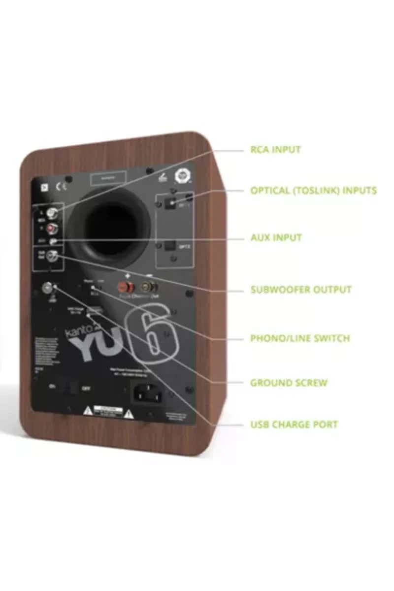 Kanto YU6 Powered Bluetooth Bookshelf Speaker Set