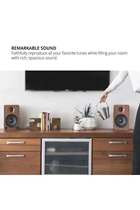Kanto YU6 Powered Bluetooth Bookshelf Speaker Set