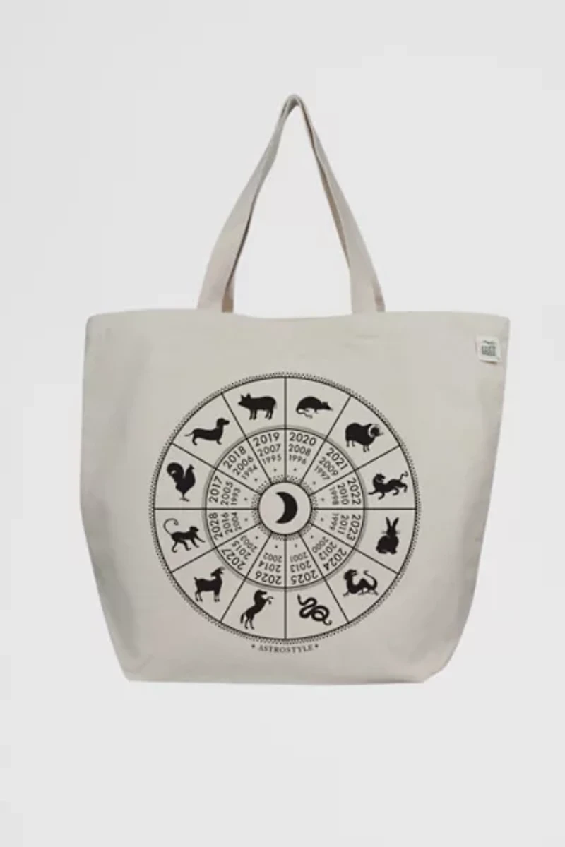 ECOBAGS & Astrostyle 100% Recycled Cotton Zodiac Tote Bag