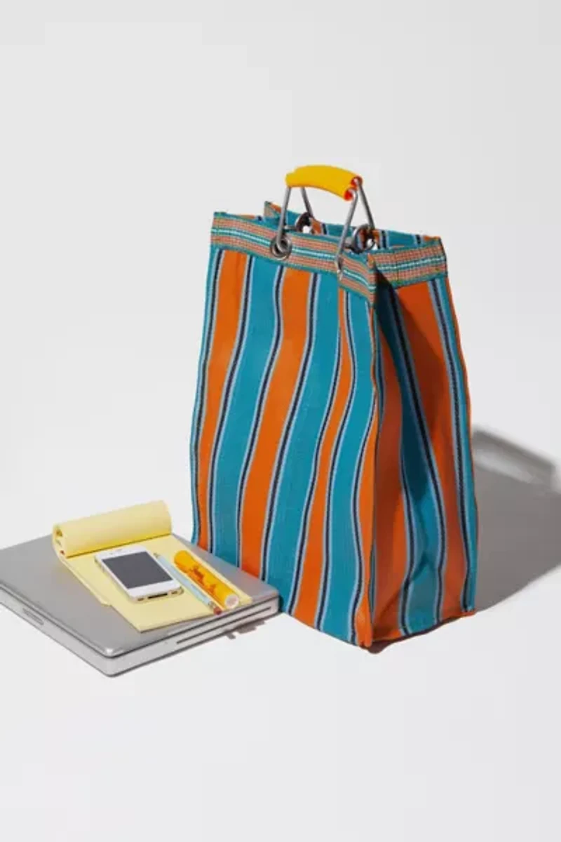 Puebco Tall Recycled Plastic Stripe Bag
