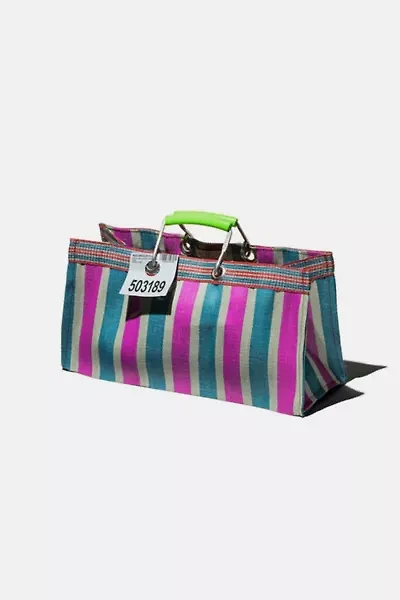 Puebco Wide Recycled Plastic Stripe Bag