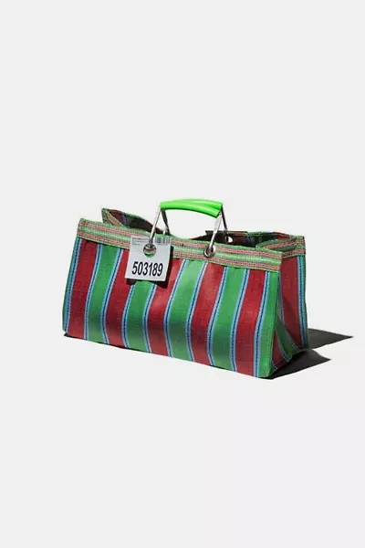 Puebco Wide Recycled Plastic Stripe Bag