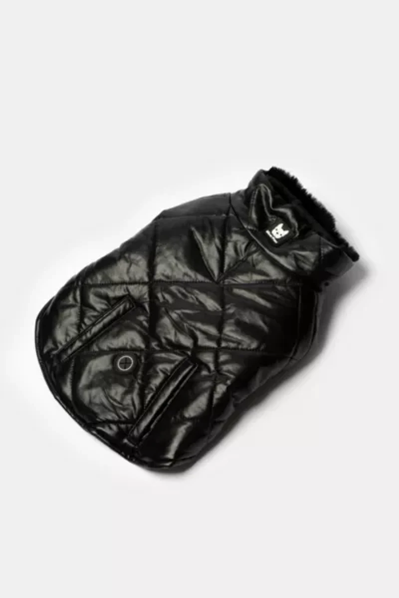 Silver Paw Phoenix Dog Quilted Puffer Jacket