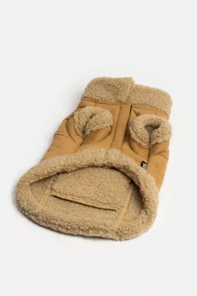 Silver Paw Millie Suede Dog Jacket
