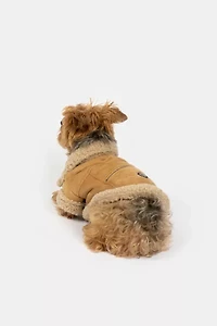 Silver Paw Millie Suede Dog Jacket