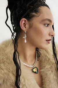 Velvet Luna Diana Butterfly Pearl Earrings