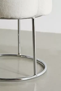 Ciara Flower Boucle Vanity Stool