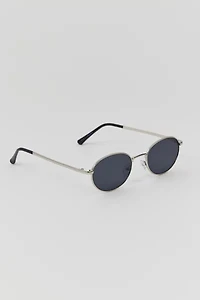 Walker Metal Oval Sunglasses