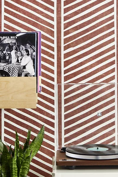 Little Arrow Design Co Chevron On Brandywine Removable Wallpaper