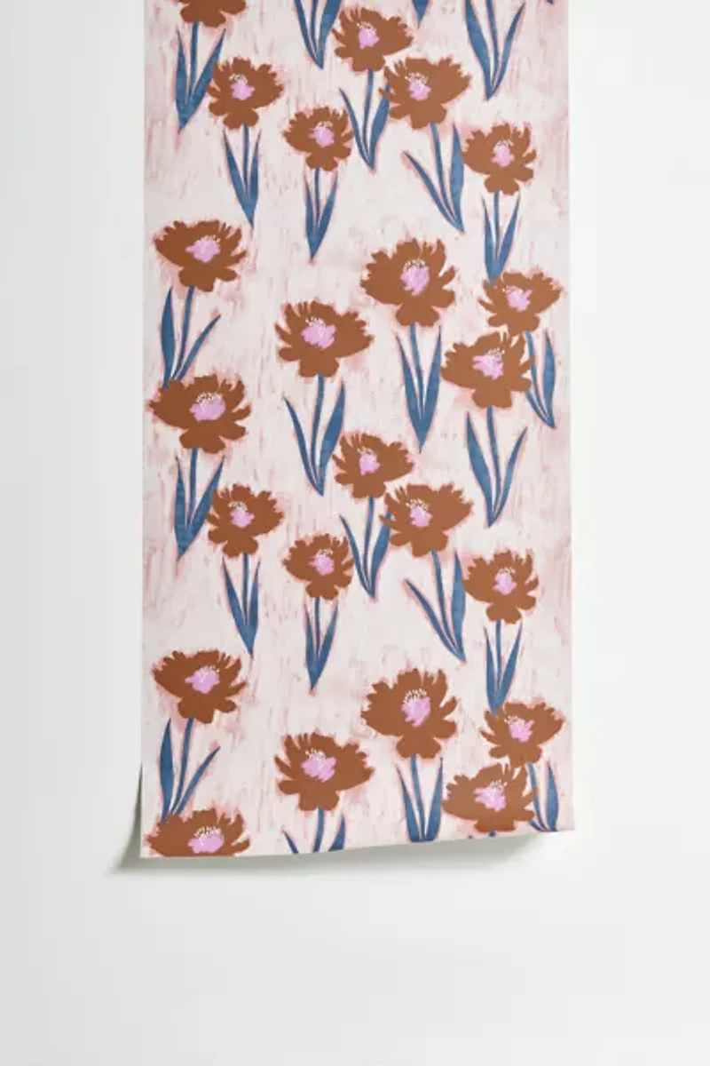 Schatzi Brown Danni Floral Pink Removable Wallpaper
