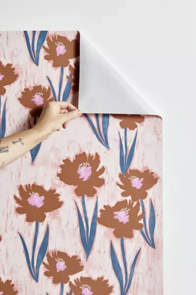 Schatzi Brown Danni Floral Pink Removable Wallpaper