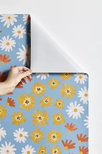 Emanuela Carratoni Wild Painted Flowers Removable Wallpaper