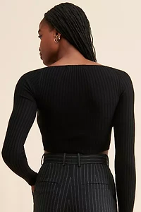 UO Elianna Lace-Up Sweater