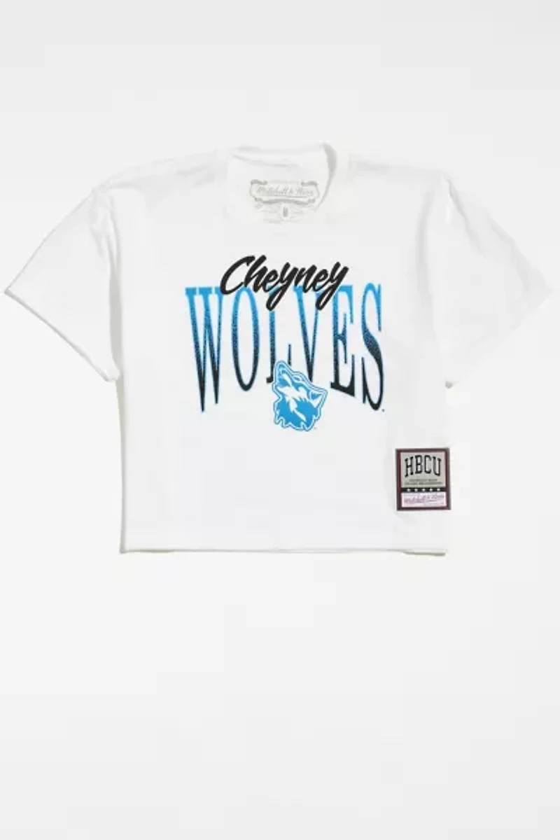 Cheyney University X Mitchell & Ness UO Exclusive Wolves Cropped Tee