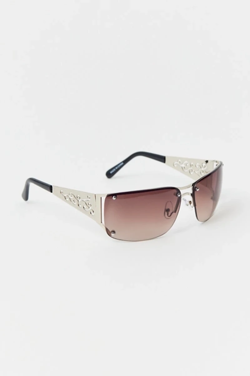 Holly Metal Shield Sunglasses