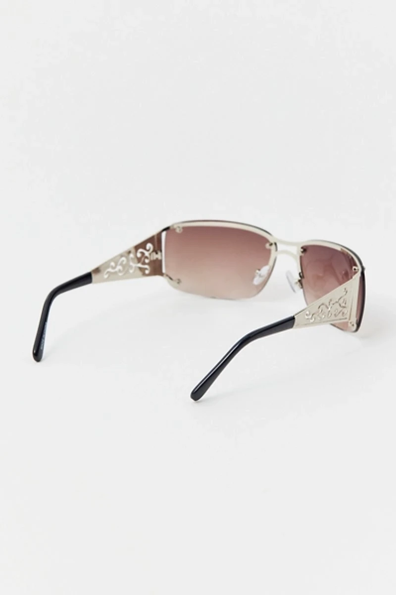 Holly Metal Shield Sunglasses