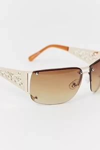 Holly Metal Shield Sunglasses