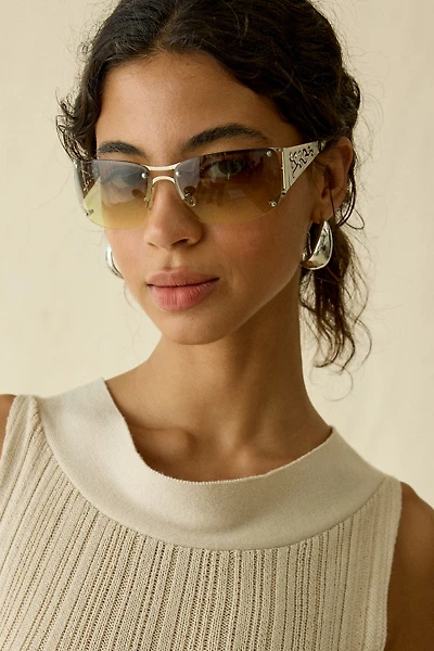 Holly Metal Shield Sunglasses