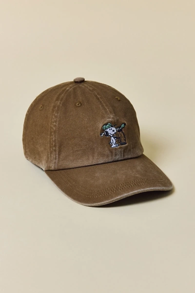 Peanuts Snoopy Embroidered Icon Washed Dad Hat