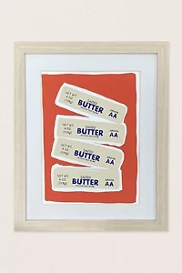 hiabbyhi Salted Butter Art Print