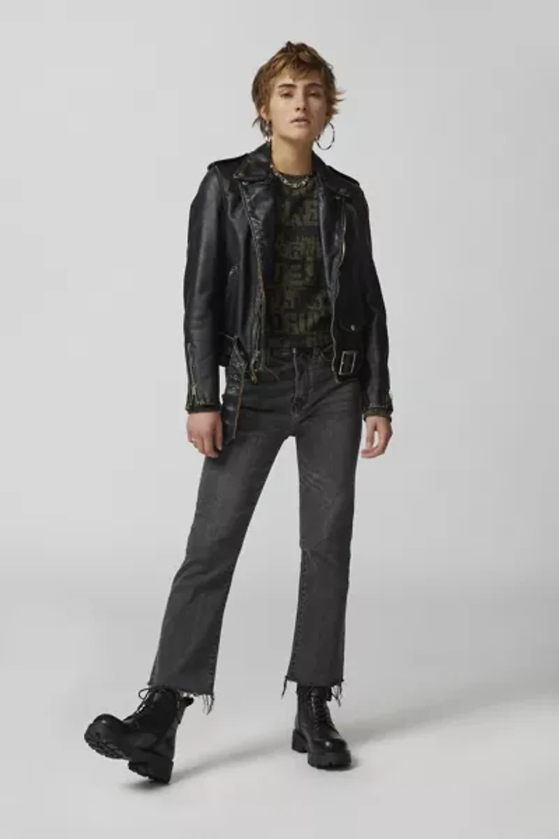 Daze Denim Shy Girl High-Waisted Cropped Flare Jean