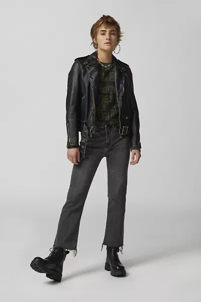 Daze Denim Shy Girl High-Waisted Cropped Flare Jean