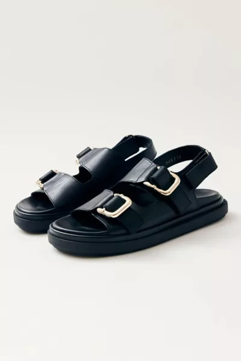 ALOHAS Harper Leather Slingback Buckled Sandal