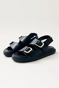 ALOHAS Harper Leather Slingback Buckled Sandal