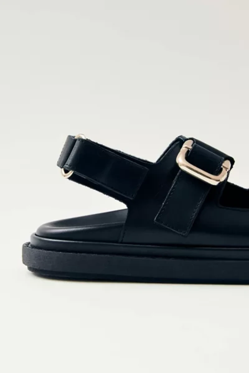 ALOHAS Harper Leather Slingback Buckled Sandal