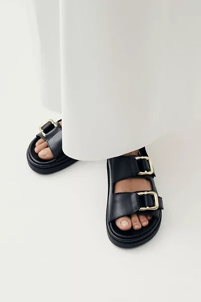 ALOHAS Harper Leather Slingback Buckled Sandal