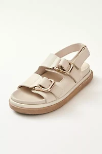 ALOHAS Harper Leather Slingback Buckled Sandal