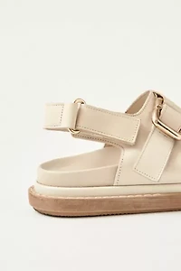 ALOHAS Harper Leather Slingback Buckled Sandal