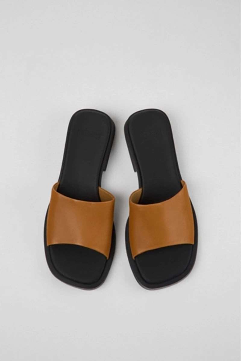 Camper Dana Lightweight Leather Heeled Sandals