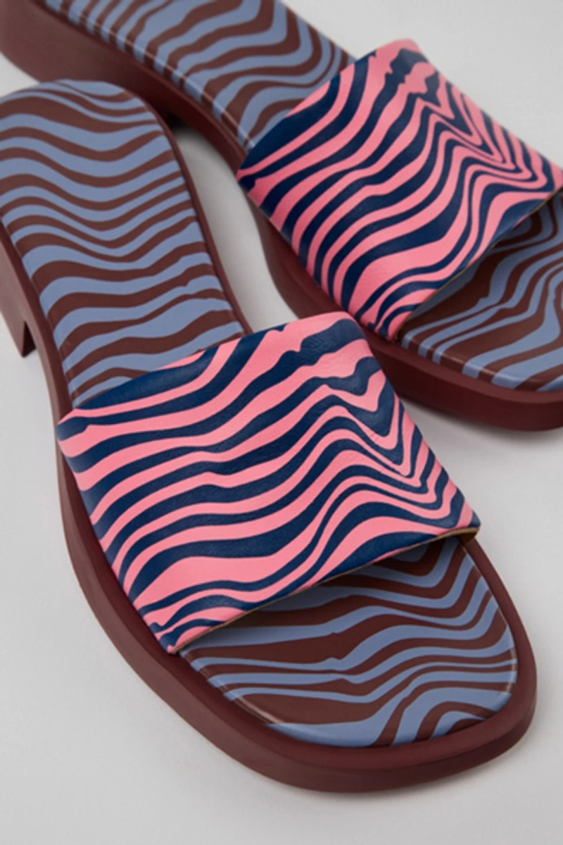 Camper Dana Lightweight Leather Heeled Sandals