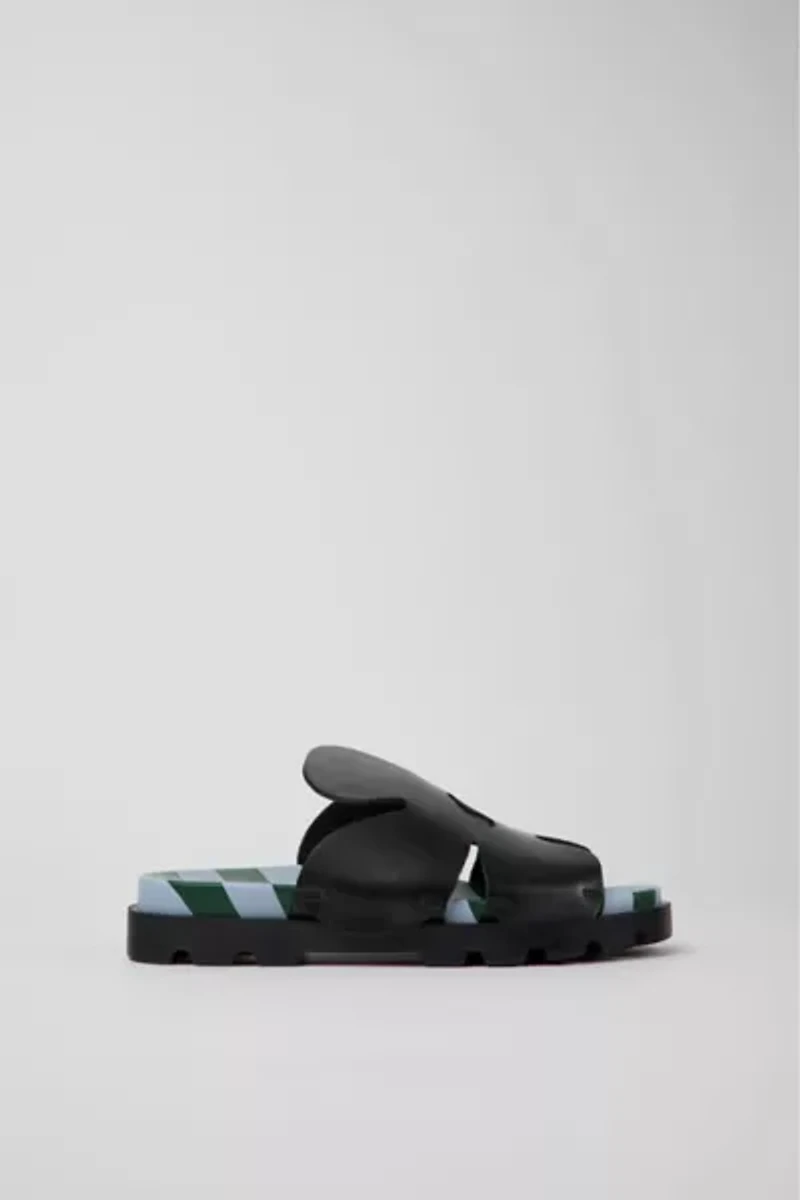 Camper Twins Lightweight Leather Flower Sandals