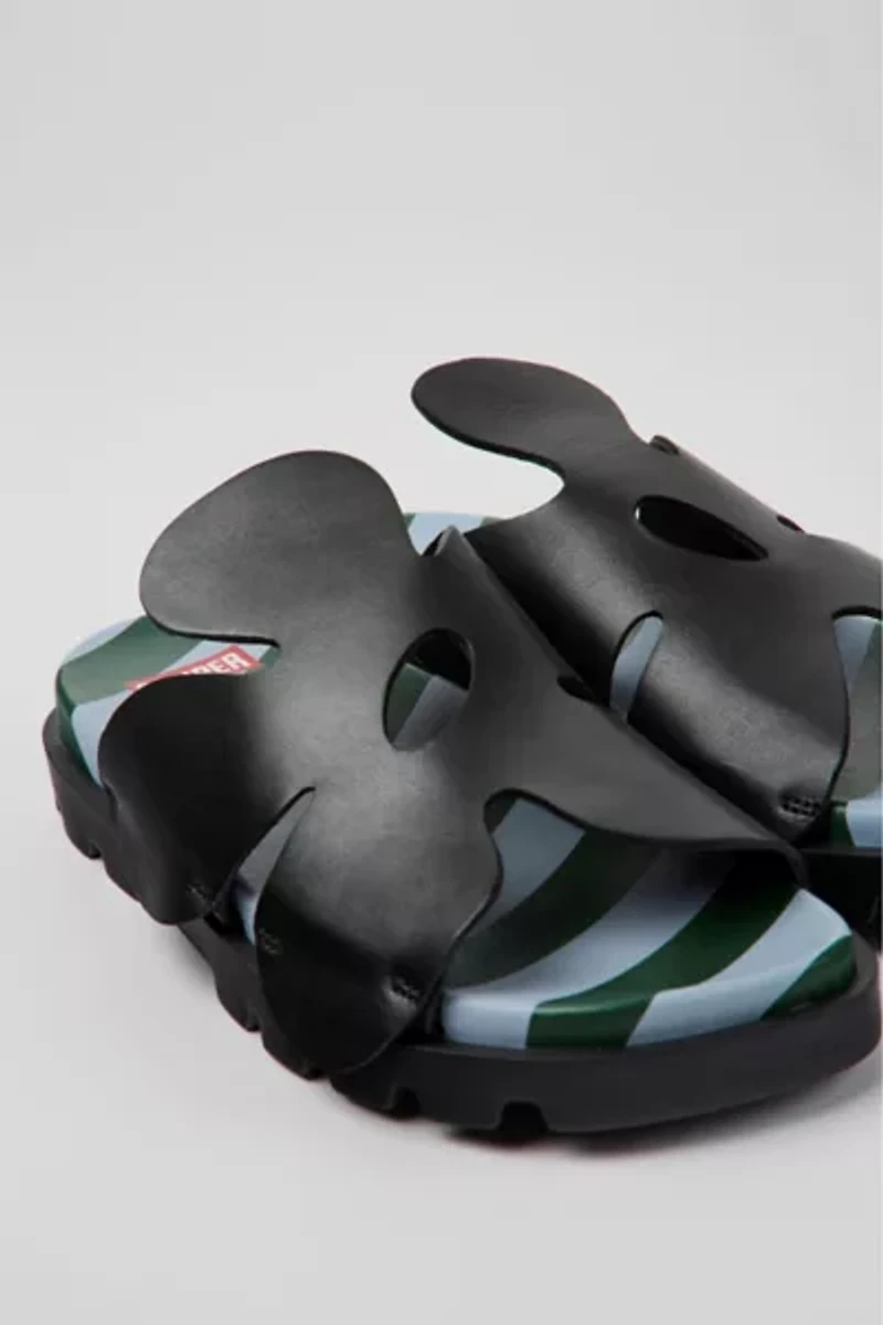 Camper Twins Lightweight Leather Flower Sandals