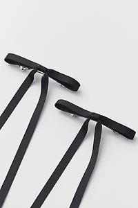 Ribbon Hair Bow Barrette Set