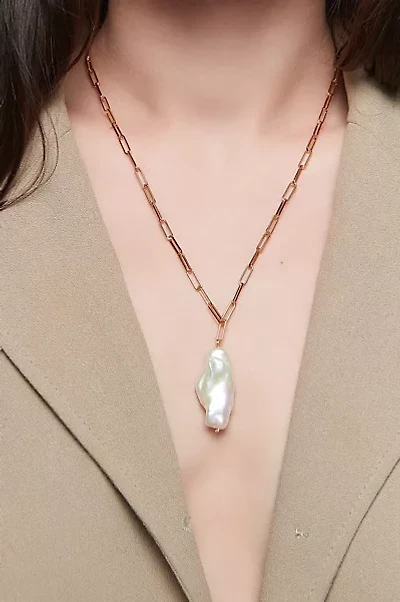 Deux Lions Jewelry Luna Baroque Pearl Necklace