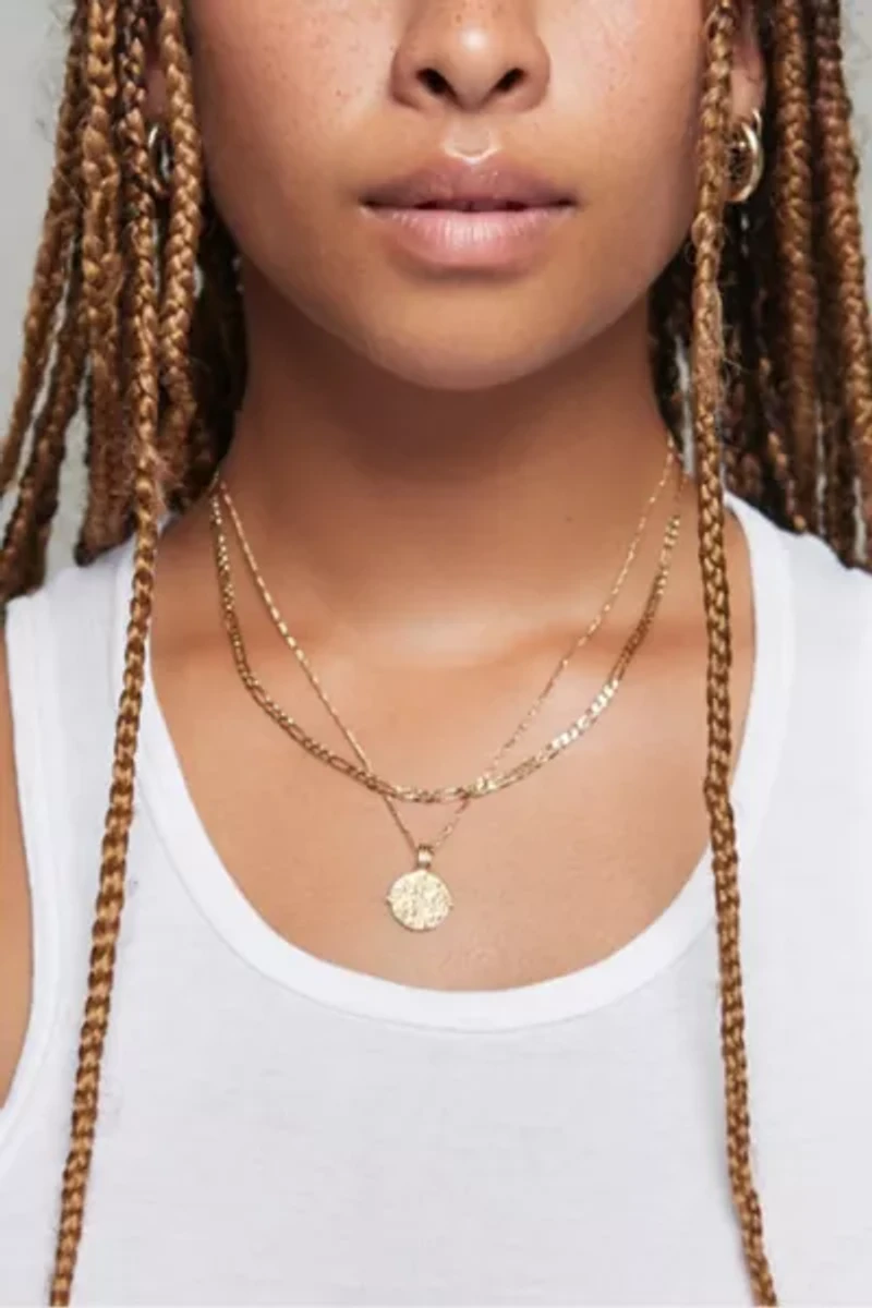 Deux Lions Jewelry Gold Sicilian Zodiac Layered Necklace