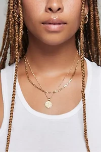 Deux Lions Jewelry Gold Sicilian Zodiac Layered Necklace