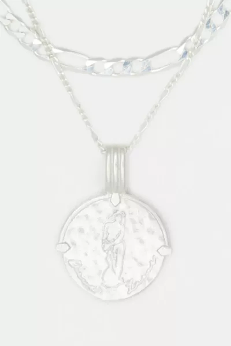 Deux Lions Jewelry Sterling Silver Sicilian Zodiac Layered Necklace