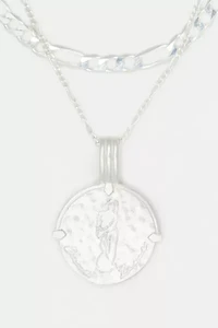 Deux Lions Jewelry Sterling Silver Sicilian Zodiac Layered Necklace