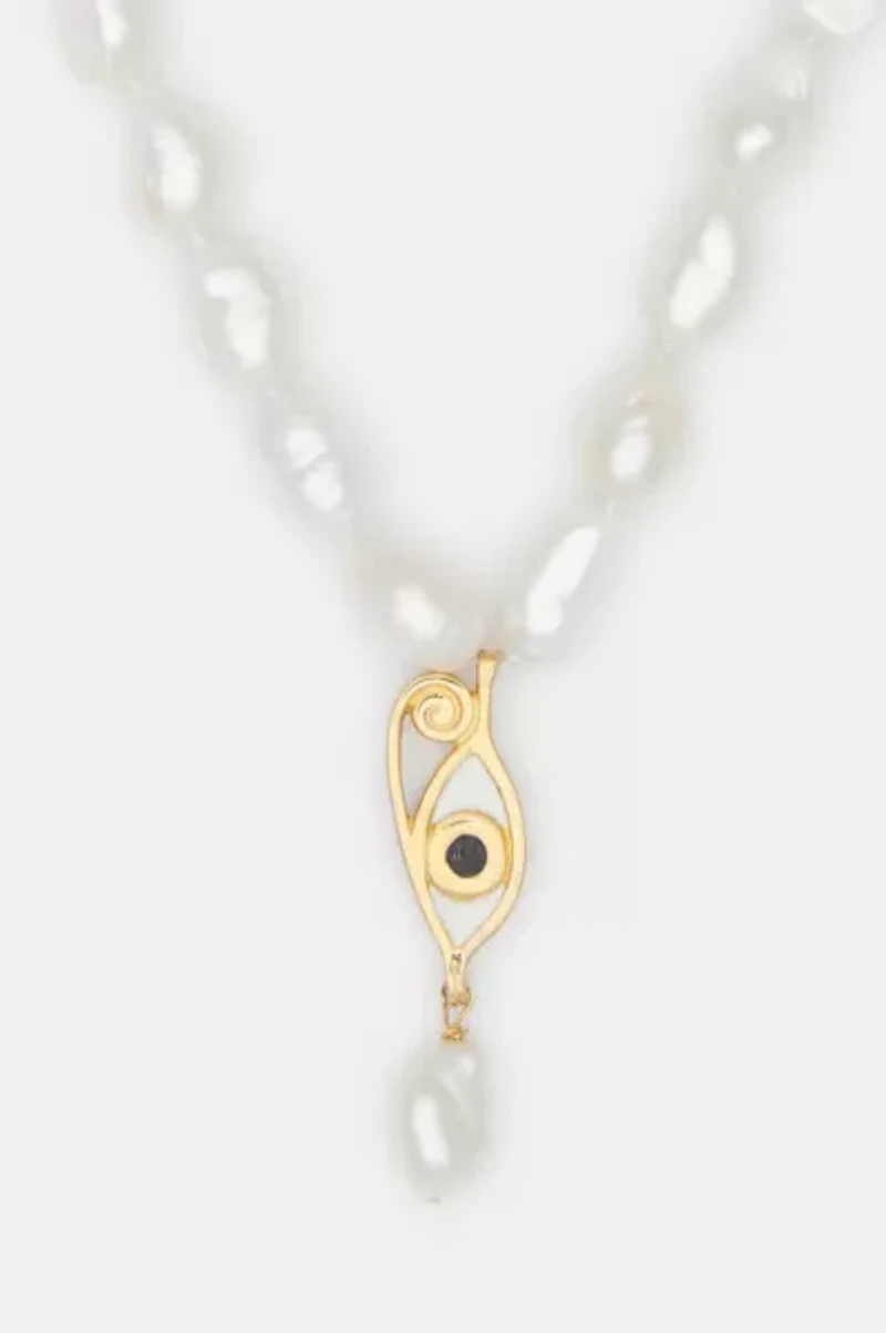 Deux Lions Jewelry Resin Ines Pearl Necklace