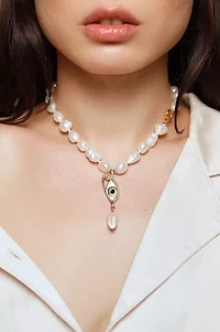 Deux Lions Jewelry Resin Ines Pearl Necklace