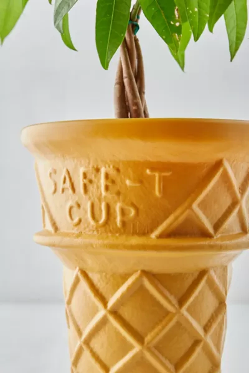 Third Drawer Down Giant Ice Cream Cone Planter