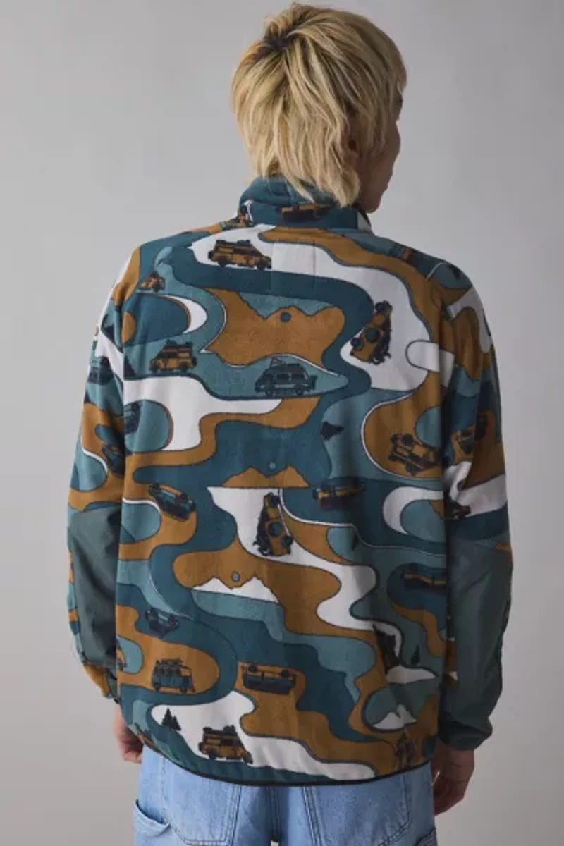KAVU Teannaway Mock Neck High Pile Fleece Sweatshirt